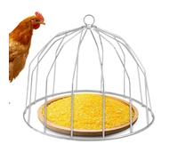 Dome Cover for Hanging Bird Feeder - Cold Drawn Iron Wire Bird Feeders Protective Cover | Bird Feeder Squirrel Guard Round Protective | Feeder Cage for Feed Trough Farm