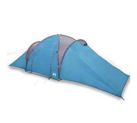 Dome Family Tent 6 People Blue Waterproof Polyester with PU Coating, 660 x 438 x 196 cm, with E-Connection, Sun Canopy and Carry Bag for Camping, Outdoor, Trekking and Festival