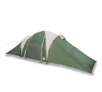 Dome Family Tent 6 People Green Waterproof Polyester 660 x 438 x 196 cm with E-Connection and Sun Canopy Ideal for Camping Hiking Outdoor Nature Adventure