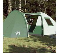 Dome Family Tent for 6 People, Green, Waterproof Camping Tent with PU Coating, Removable Fly Tent, E-Connection, Ideal for Outdoor Adventures