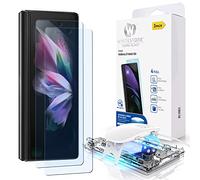 DOME GLASS [2PACK + UV Lamp Included] Whitestone Screen Protector for Samsung Galaxy Z Fold 3 2021 Full Tempered Glass Shield with Liquid Dispersion Tech - Two Pack