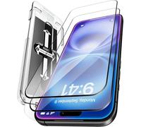 DOME GLASS Whitestone 2PACK EZ GLASS AR for iPhone 17 [Super Anti-Reflection], Full Coverage [Easy Install] Tempered Glass Screen Protector [2pack]