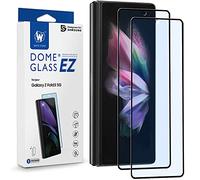 DOME GLASS Whitestone 2PACK EZ GLASS Screen Protector for Galaxy Z Fold 3 2021, Full Coverage Tempered Glass Shield [Easy Install] - Two Pack
