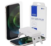 DOME GLASS Whitestone UV GEN Film Screen Protector compatible for iPhone 15 Plus [2pack] Hard Coated Film Screen Protector with UV light