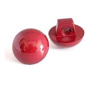 Dome Half Ball Shank Buttons Burgundy/Wine 10mm and 11.5mm (12, 11.5mm)