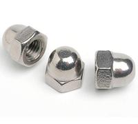 Dome Nuts, A2 Stainless Steel HEX to Fit Metric Bolts M5 M6 M8 M10 M12 - SS mm DIN 1587 Metric Course Threads (20, M8 / 8mm)