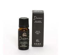 Dome of Harrogate | Divine Mood Oil - Dark Amber & Sandalwood Essential Oil Blend | 10ml Aromatherapy Oil for Diffusers & Burners | Warm, Rich & Sensual Scent | Relaxing Home Fragrance