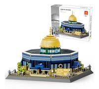Dome of The Rock Micro Mini Building Blocks Sets Islamic Architecture Building Kits World Famous Landmark Model Toys Eid Gifts for Muslim Adults Kids 983PCS