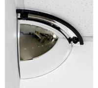 Dome Security Mirror, Acrylic Convex Mirror for Blind Spot Elimination, 90° Corner Mirror with Plastic Back for Warehouses, Offices, and Retail Stores
