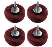 Dome Shaped Sanding Polishing Cleaning Mop 75mm Width 240 Grit 6mm Shank 4pk