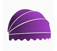 Dome Style Window Awning,Collapsible Hemispherical Door Canopy,Arc Awning,Manual Retractable Rain Canopy,UV Rain Snow Protection Water-Resistant Shelter,for Patio Entry (Purple,Diameter:110cm)