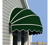 Dome Style Window Awning,Red/Blue/Green Front Door Canopy,Window Door Awning Canopy,Arc Awning,Hemispherical Canopy,Waterproof Sun Shade Shelter,for Outdoor Patio Cafe (Diameter:110cm/43in,Green)