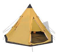 Dome Tent, Camping Tent Bivy Tent Family Tent 4-person Tent Yellow