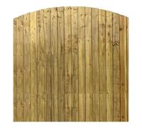 Dome Top Fence Panel, Feather Edge Vertical Fence, 6ft (L) x 6ft (H) Overlapped Panel, 6ft Length, Shoulder Height, Treated Feather Edge Closeboard Planks (4)