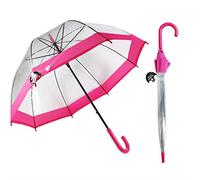 Dome Umbrella Bubble Umbrella Clear Colour Border Rain Water Weather Outdoor 23" Transparent Foldable Umbrella Lightweight Umbrella Winter Pocket Durable Windproof Waterproof Umbrella Travel Folding Umbrella Portable Brolly Transparent Umbrella Dome Shaped Brolly