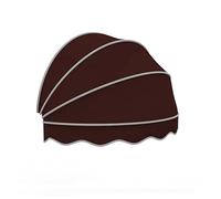 Dome Window Canopy Hemispheric Door ning UVResistant Curved Roof Foldable Patio Umbrella Cover Fully Assembled (60cm24in Brown)