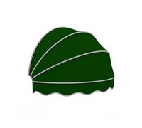 Dome Window ning Hemisphel Door Canopy UVResistant Curved Roof Cover Foldable Patio Umbrella Fully Assembled (Diameter: 130cm51in Green)