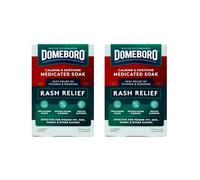 Domeboro Medicated Soak Rash Relief (Burow’s Solution), 12 Powder Packets (Pack of 2)