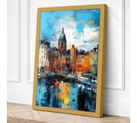 Domed Cathedral Reflections Canvas Wall Art Print 24x16 Inch (61 x 41 cm)