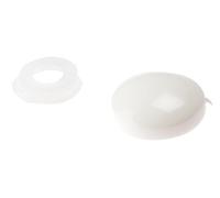 F&F Domed Cover Cap 25PDT0 White No. 6-8 Bag of 25