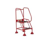 Domed Feet Step - 2 Tread - Anti Slip - Red