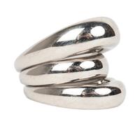 Domed Solar Ring in Silver - female - Panconesi - Rings - Gray - M - Accessories M