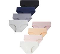 Domee Teen Girls Knickers Cotton Underwear Pants Briefs Panties Pack of 8 Solid Colour 13-14 Years (Manufacturer Size L) (UWR004-L)