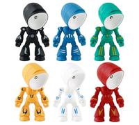 DomeHaven 2026 New LED Mini Night Light, Lonely Robot Cartoon Cute Robot Design Companion Table Light, Creative Robots Table Lamp for Bedroom, Office, Desk Decor (6PCS)