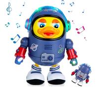 DomeHaven Dancing Space Duck Toy, Singing Walking Duck Baby Robot with Music & Lights, 2026 Upgraded Electric Space Duck Dancing Musical Interactive Toy Gifts (Without Battery)