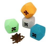 DomeMingle Dog Treat Ball - Interactive Feeder Puzzle Toy for Small to Medium Dogs, Natural Rubber Chew Ball for IQ Training, Boredom Relief and Slow Feeding, Pet Dental Health, 6cm 100g