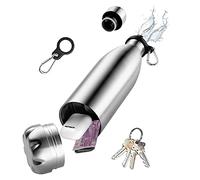 Domemit Diversion Safe Water Bottle Stainless Steel Stash Can, Portable Beach Travel Safe for Valuables with Hidden Compartment, Leak Proof Insulated Bottle for Hot and Cold Drinks, Sliver, 730ml