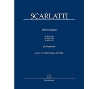 Domenico Scarlatti: 3 Sonatas Amaj K323, Fmaj K378, Emaj K162: Piano: