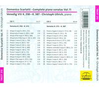 DOMENICO SCARLATTI: COMPLETE PIANO SONATAS, VOL. 11 - K. 358-K. 387 NEW CD