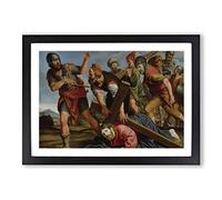 Domenico Zampieri The Way to The Cavalry Framed Print | A2 Oak Framed Wall Art | Ready to Hang | Modern Nature Picture | Living Room Bedroom Lounge Office
