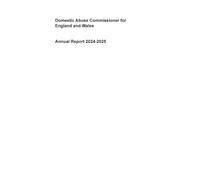Domestic Abuse Commissioner for England and Wales Annual Report 2024-2025 20/07/2026