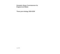 Domestic Abuse Commissioner for England and Wales Three-year strategy 2026-2029 13/07/2026