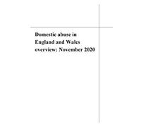 Domestic abuse in England and Wales overview: November 2020