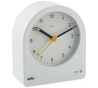 [Domestic Authorized Import] BRAUN/Brown Table Clock Analog Alarm Clock White