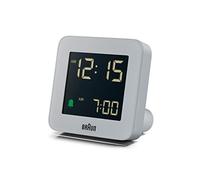 [Domestic Authorized Import] BRAUN/Brown Table Clock Digital Alarm Clock Gray