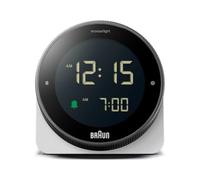 [Domestic Authorized Import] BRAUN/Brown Table Clock Digital Alarm Clock White