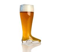 Domestic Corner Das Boot - 2 Liter German-Style Glass Beer Boot - Authentic Oktoberfest Beer Glass, Holds Over 5 Beers - For Beer Hall Celebrations, Home Bar and Beer Lovers