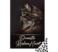 Domestic Medium Hair 1000 Piece Jigsaw, New Year Gift, 38x26cm/1000pcs