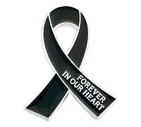 Domestic Violence Awareness Brooch Ribbon Shaped Pin Stylish Costume Decorations Elegant Accessory For Outfits Girls