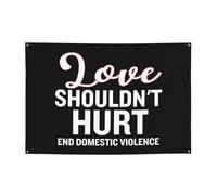 Domestic Violence Awareness Month Banner Backdrop Photography Background 47x71in Flag For Party Home Yard Holiday Decoration