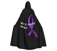 Domestic Violence Awareness Month Halloween Witch Cloak Unisex Hooded Cloak For Festive Party Costume