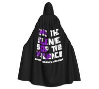 Domestic Violence Awareness Month Halloween Witch Cloak Unisex Hooded Cloak For Festive Party Costume