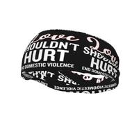 Domestic Violence Awareness Month Headbands Sports Sweatband Athletic Exercise Bands Turban Hair Head For Men Women Yoga Fitness