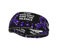 Domestic Violence Awareness Month Headbands Sports Sweatband Athletic Exercise Bands Turban Hair Head For Men Women Yoga Fitness