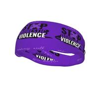 Domestic Violence Awareness Month Headbands Sports Sweatband Athletic Exercise Bands Turban Hair Head For Men Women Yoga Fitness