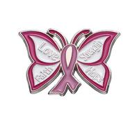Domestic Violence Awareness Purple Ribbon Butterfly Enamel Pin Brooch, Metal, gem na